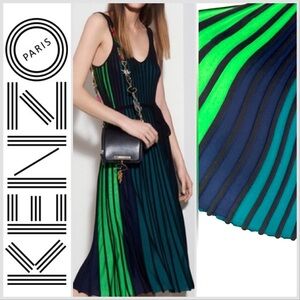 Kenzo Ombré Sweater Knit Slip Dress